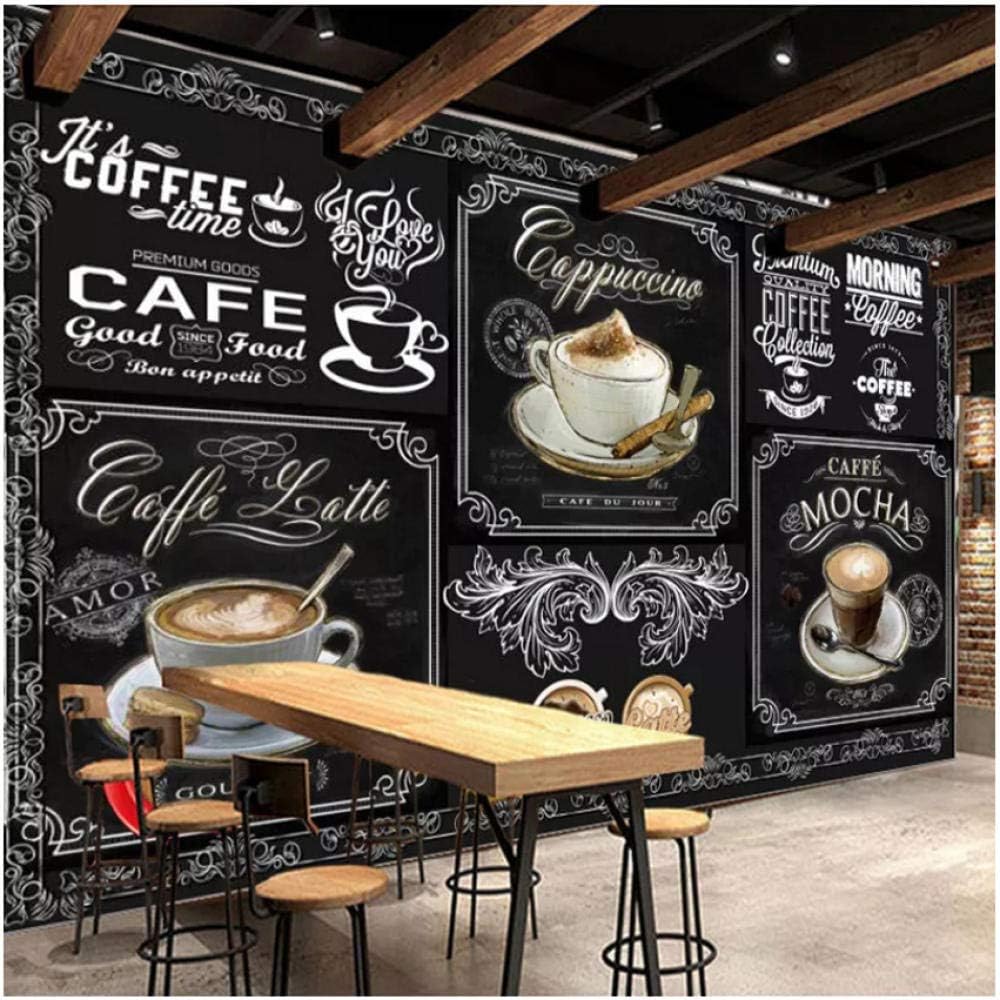 Amazon Co Jp 壁飾り壁画 壁画壁紙レトロな手描きの黒板コーヒーレストランカフェ装飾壁紙絵画 0x140cm ホーム キッチン