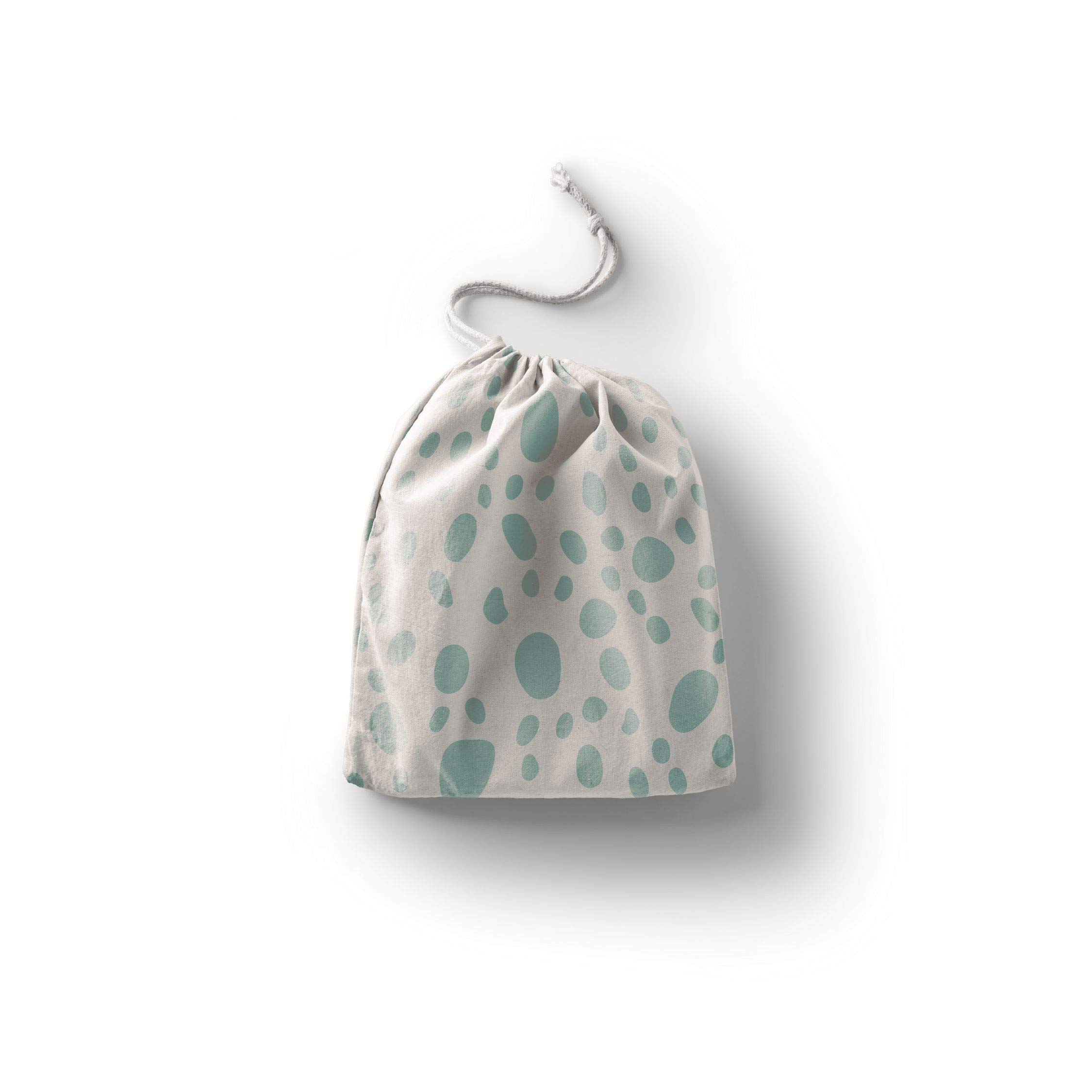 Bonamaison Printed Cotton Produce Bag with Drawstring, Reusable Grocery Bag, Biodegradable Eco-Friendly Bags, Travel Pouch, Sachet Bags, Shopping Bag, Eco Friendly, Foldable, Size: 30x40 Cm