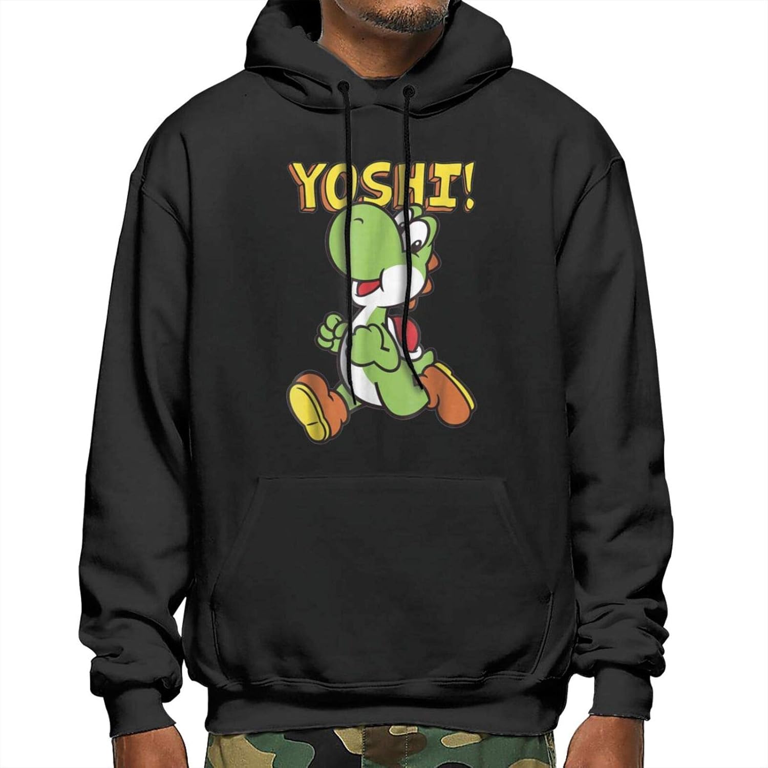 Yoshi Jump Mens Long Sleeve Hoodie Sweatshirts pulloverSUMT4men Clothing