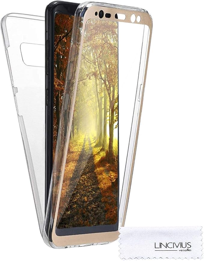 Ultra Body Thin, Lincivius Protection Full  Protector ... Hybrid Built Case, Gold For In S8 Samsung Galaxy 360 S8 Screen Galaxy Silicone Cover Slim