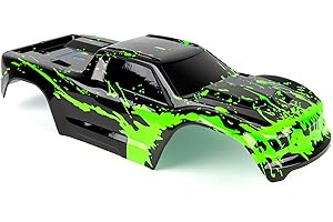 MUSBELER Custom Body Compatible for V2 Maxx WideMaxx 1/10 4X4 4WD Truck Shell Cover (Muddy Green)