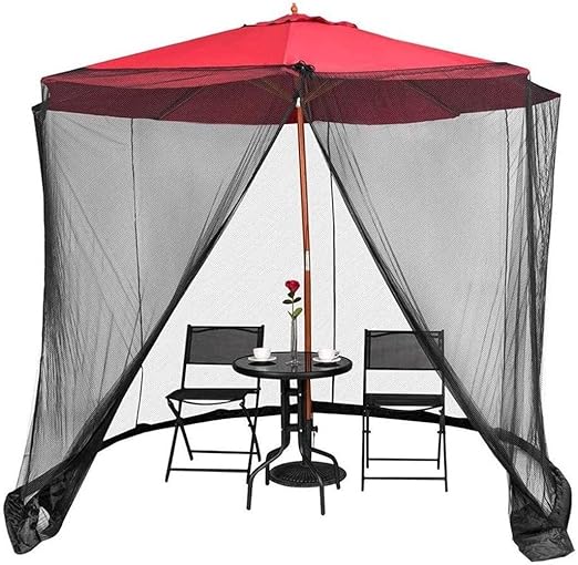 Amazon.co.jp： パラソル モスキートネット パラソル用蚊帳、屋外ガーデン蚊カバー、ガーデン傘テーブルスクリーンパティオ傘カバー