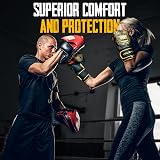 Islero Fitness Boxing Gloves 10 OZ Matte Black with Hand Wraps Men Women view 7
