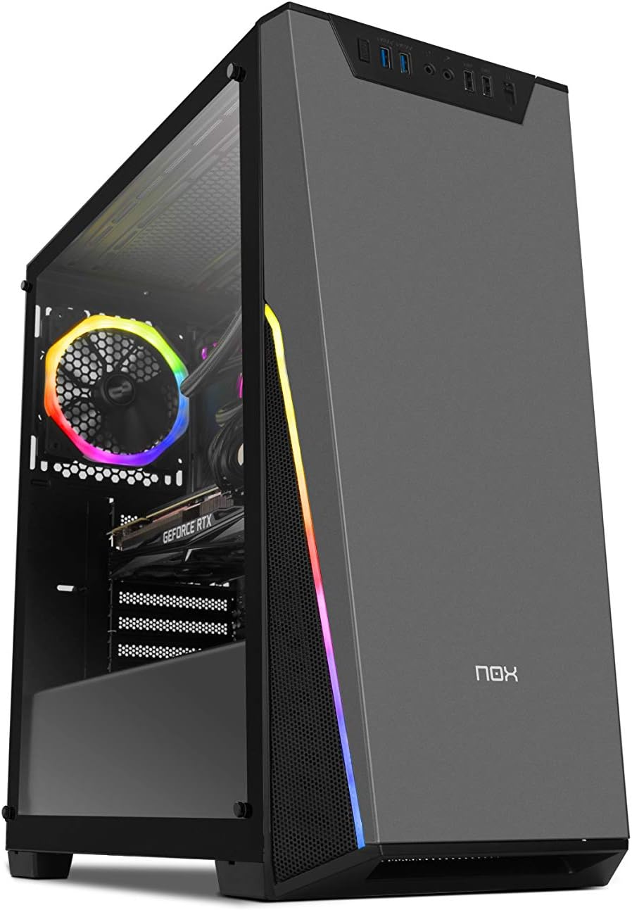 Nox Infinity Sigma - NXINFTYSIGMA - Caja PC, RGB, Color Negro: Nox: Amazon.es: Informática