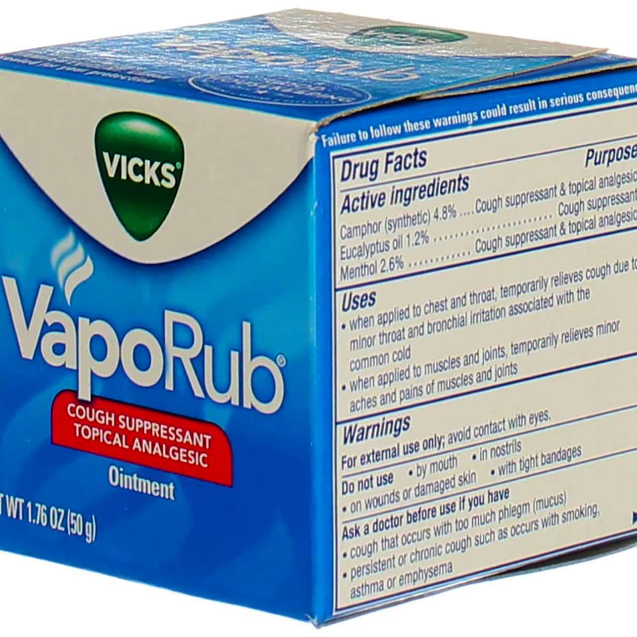 Vicks VapoRub Ointment, 1.76 Ounces