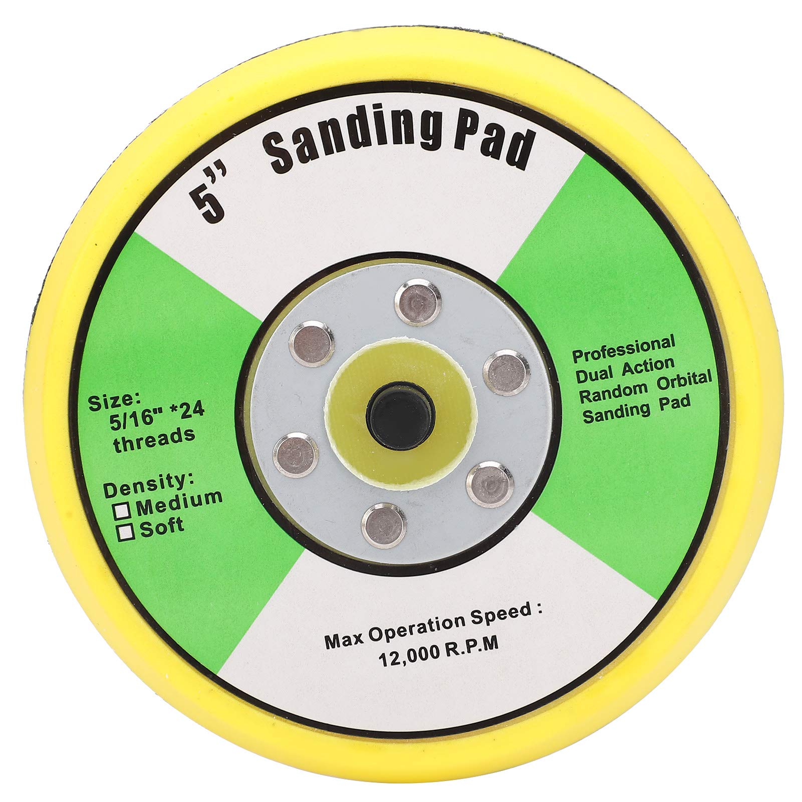 5" Sander Sanding Pad Universal Grinding Disc Buffing Abrasive Wheel for Polishing Pneumatic Sander Buffer