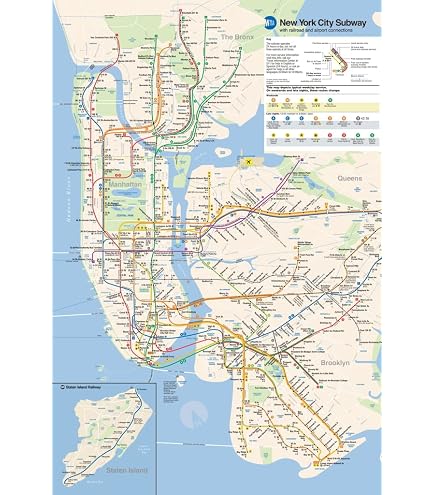 Amazon.com: Vintage 1948 New York Subway Map 16x20 Unframed Poster