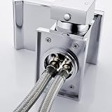 Funime Waterfall Basin Tap Chrome Brass Square Mixer Sink Faucet UK Fittings view 9