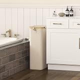Lifewit 75L Slim Laundry Basket with Lid Beige Narrow Foldable with Bag view 2