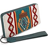 Montana West X Wrangler Wristlet Wallet Western Aztec Womens Wallet Large Capacity Long Purse RFID Clutch Purse Credit Card Holder for Women