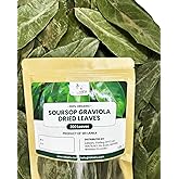 Laksaru 100% Organic Dried 200+ Soursop Leaves – Premium Graviola Leaves for Tea & Wellness, Handpicked and Sun-Dried From Ceylon Sri Lanka