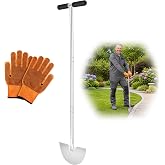KYEEN-TOOLS Serrated Edger Lawn Tool - Half Moon Shovel with Softer T-Handle, Lawn Edger for Yard, Garden, Landscaping, Sidew