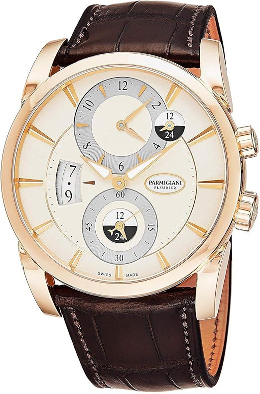 Parmigiani Fleurier Tonda Hémisphères Mens Rose Gold Dual PFC231-1002400-HA1241