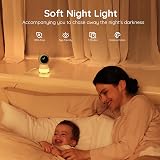 BOIFUN 2K WiFi Baby Monitor with Two Cameras 4x Zoom PTZ Split Screen view 4