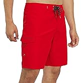 Quiksilver Men's Swimwear Regular Fit Fixed Waist UPF 50 Quick Dry 20 Inch Board Shorts