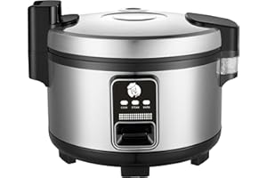VAKINEE Large 15L commercial rice cooker 84 cups cooked | 32 cups uncooked rice Electiric Rice Cooker & Rice Warmer Automatic Warm| Stainless Steelwith One-Touch Operation
