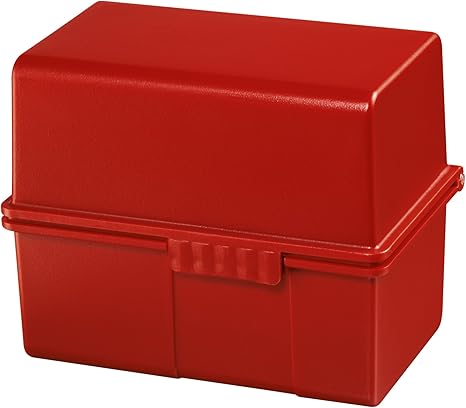 HAN - Caja para tarjetas de formato A8 horizontales, color rojo ...