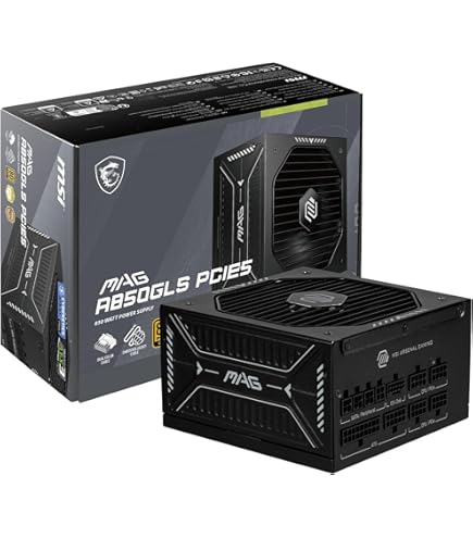 Amazon.com: MSI MAG A850GL PCIE 5 & ATX 3.0 Gaming Power Supply