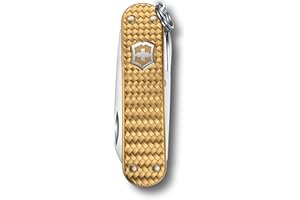 Victorinox Classic SD Precious Alox Swiss Army Knife, Compact 5 Function Swiss Made Pocket Knife with Small Blade, Screwdrive