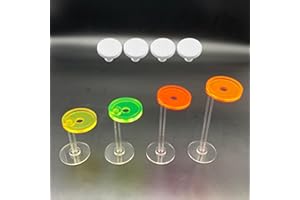 WERAMICS 4 Pack Single frag Plugs to Hold Coral frag with 4 pcs T-Shaped Coral Bases