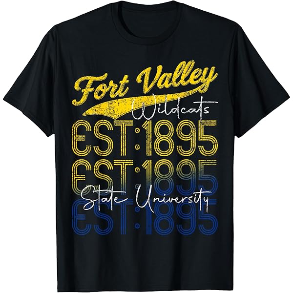 Fort Valley State University Official Unisex T-Shirt – Licensed Stacked Logo Tee For Alumni, Students & Fans