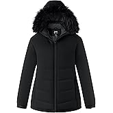 Skieer Women's Plus Size Ski Jacket Waterproof Warm Snow Winter Coat with Removable Hood