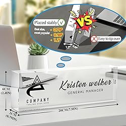 Custom Office Name Plate for Desk - Desk Name Plate