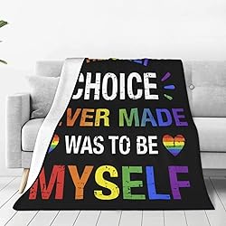 LGBT Blanket Gay Pride Throw Rainbow LGBT Colorful