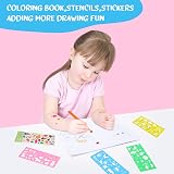 TCJJ Mermaid 208Pcs Kids Art Set Coloring Book CGP8 view 9