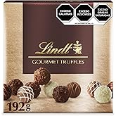 Lindt Gourmet Truffles Assorted Chocolate Candy Truffles Gift Box, 12 Count, 6.8 oz. Gift Box