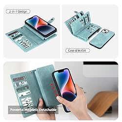TwoHead for iPhone 14 Wallet Case with Card