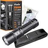 FENIX PD40R USB Rechargeable 3000 Lumen Cree XHP-70 LED Flashlight with, rechargeable battery and EdisonBright USB charging cable bundle