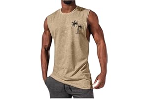 Ymosrh Men's Undershirts Tank Top Workout Muscle Tank Shirts Gym Fitness Bodybuilding Sleeveless T-Shirt Tank Tops, M-4XL