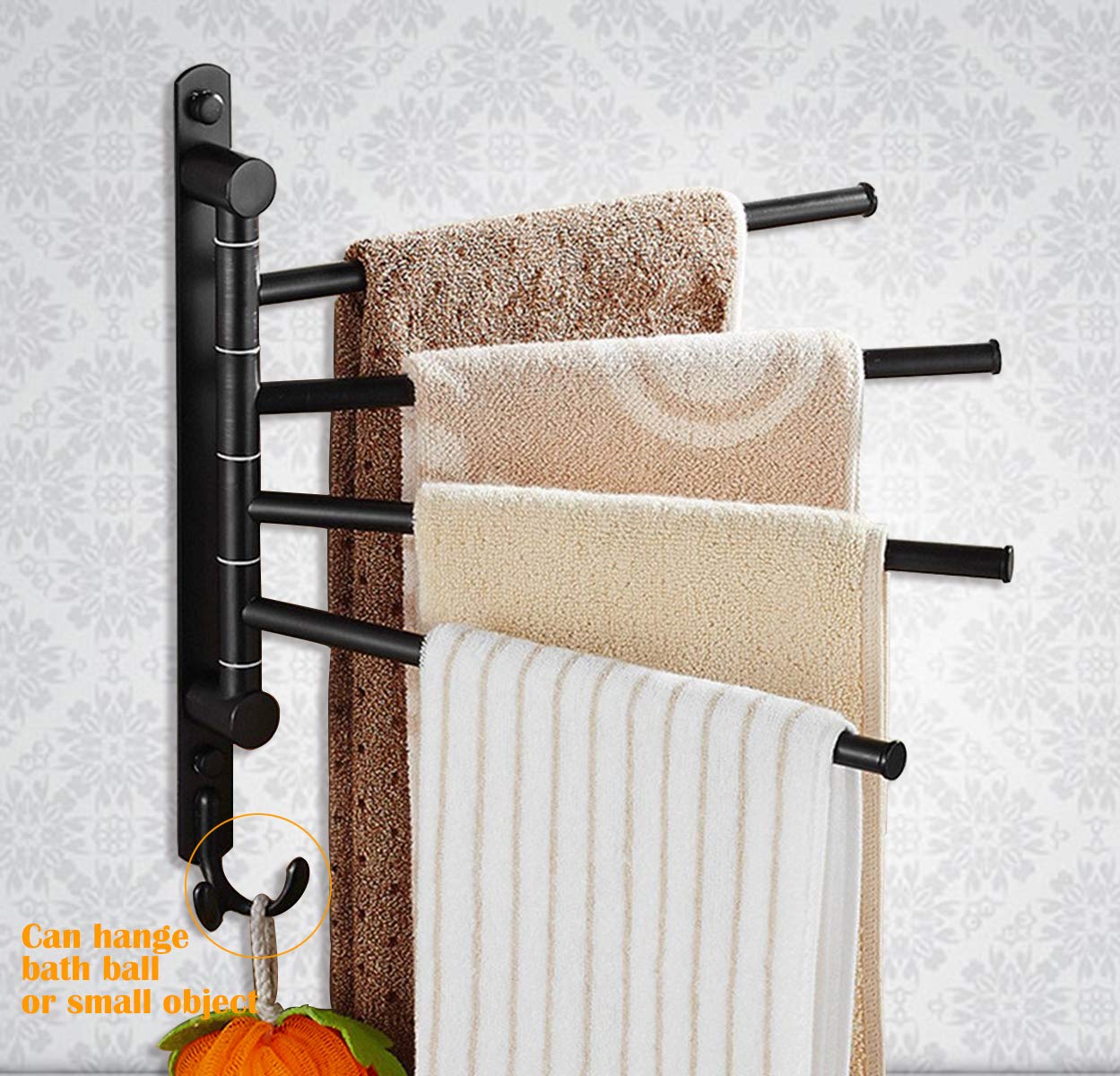 CBTONE Swing Out Towel Rack Wall Mounted Oil Rubbed Bronze ...