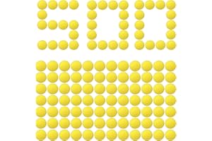 500 Rounds Refill Pack Balls Ammo Compatible with Nerf Rival Gun, Laoppoc Ammo Yellow Bulk Foam Bullets Ball Replacement Refill Pack for Blasters Guns - High-Impact Rounds
