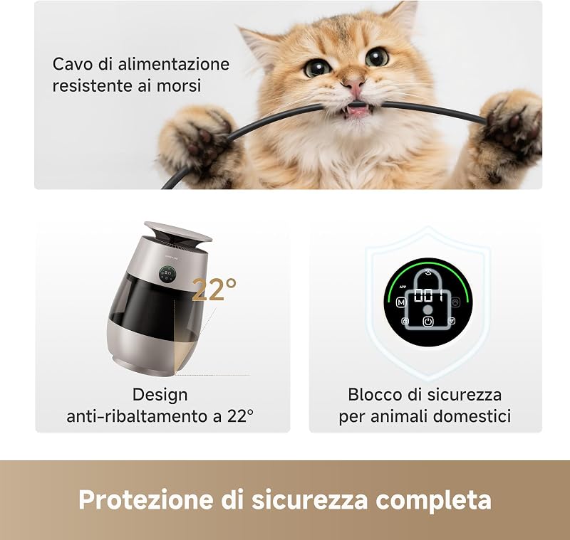 AP10 Purificatore d'aria per Animali Domestici, Meno Peli
