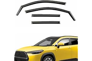 AEROGUYS Extra Durable Window Deflectors in-Channel Window Visors Rain Guards Fit for Toyota Corolla Cross 2022-2025, Sun Visors, Wind Vent for Shades, Exterior Car Accessories - 4pcs. AG0493