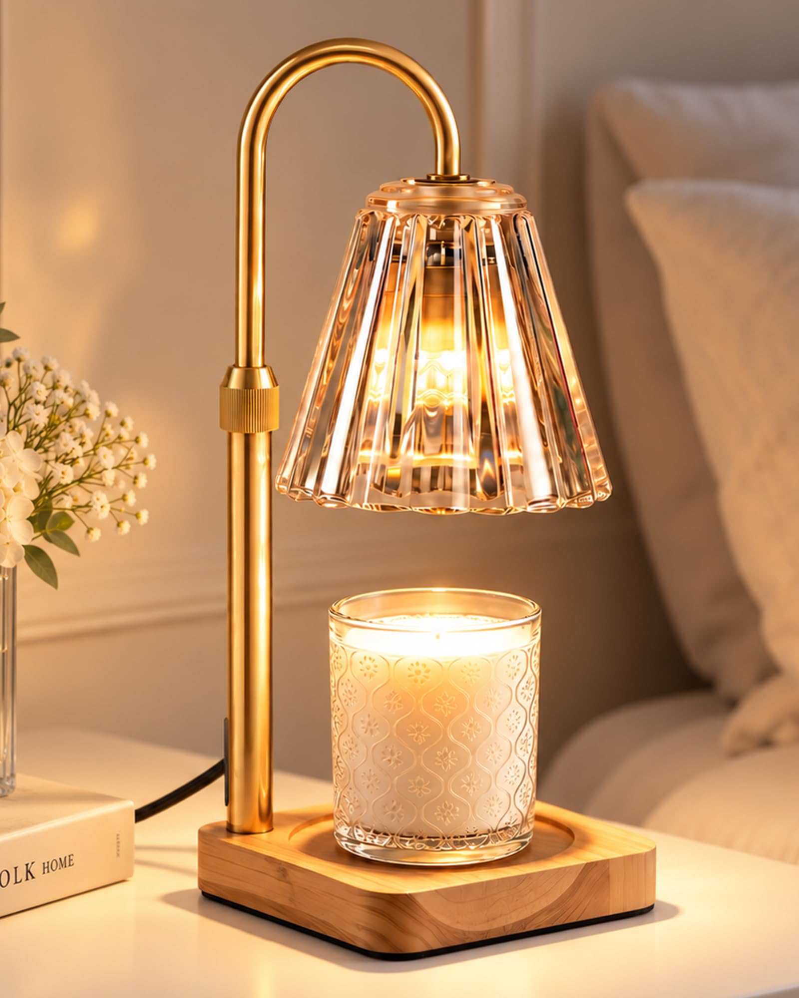 Vintage gold and wood elegance