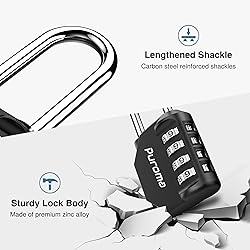 Puroma 2 Pack 2.6 Inch Long Shackle Combination