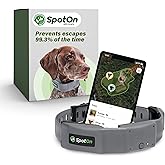 SpotOn Longer Battery Life, Accurate & Reliable GPS Dog Fence System, Virtual Dog GPS Tracker for All Terrain Medium Dogs