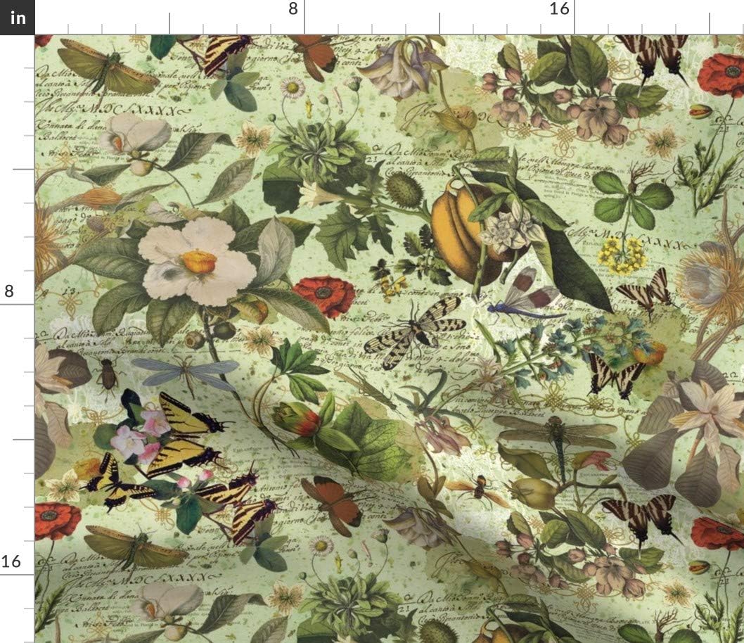 Spoonflower Fabric Botanical Print Printed on Petal