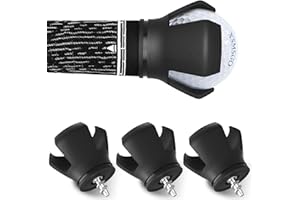 XSMSGO Golf Ball Retriever for Putter,3-Prong Golf Ball Grabber Picker Upper,with Golf Mesh Bag for Golf Accessories Golf Gift for Men(3 Pack)