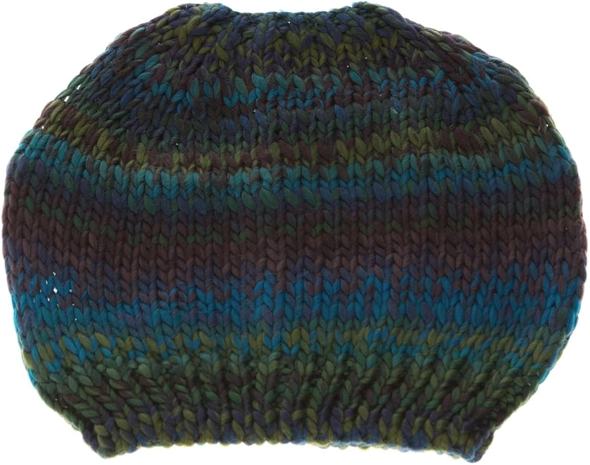 stocking hat with bun hole