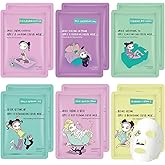 Face Masks Skincare Set for Girl,Moisturizing Collagen Facial Masks for Women Home Spa,Hyaluronic Acid Face Mask for All Skin Types,Day Night Facial Mask Hydrating,Deep Cleaning,Oil Contral(12Pack)