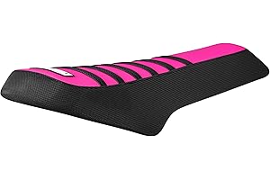 Enjoy Mfg Seat Cover - Compatible with Macfox X1s & X2 e-Bike #482 (Black Sides/Pink top/Black Ribs)