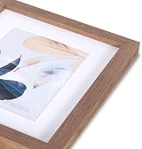 Scholar Tree Brown 10x8 Photo Frames Set of 4 Wooden MDF with Passepartout view 6
