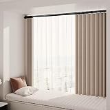 FRENESSA Shower Curtain Rod Stainless Steel Adjustable No Drill 115-185cm Black view 7