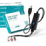 DigitalLife AuralynX Series | USB Audio Capture Device – Convert Cassette Audio to MP3 via RCA or 3.5mm Input, Compatible with PC/Mac/Linux, for Content Creators and Educators 【6 pcs/Pack】