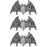 FRCOLOR Halloween Bat Wings Hair Clip Rhinestone Barrette Gothic Hair Accessories for Party and Cosplay 2.55In Decorative Duckbill Clip