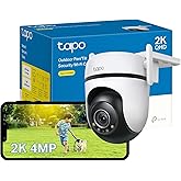 TP-Link Tapo 2K 4MP Pan/Tilt Outdoor Wired Security Wi-Fi Camera, 360° Visual Coverage, Starlight Full-Color Night Vision Up 